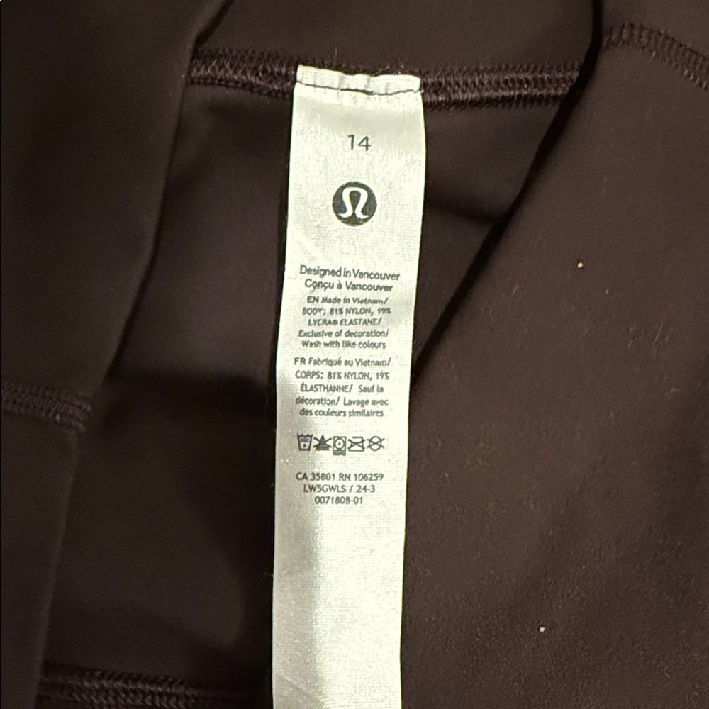 Lululemon Align Sz 1425” Brown (Java) High-Waiste… - image 6